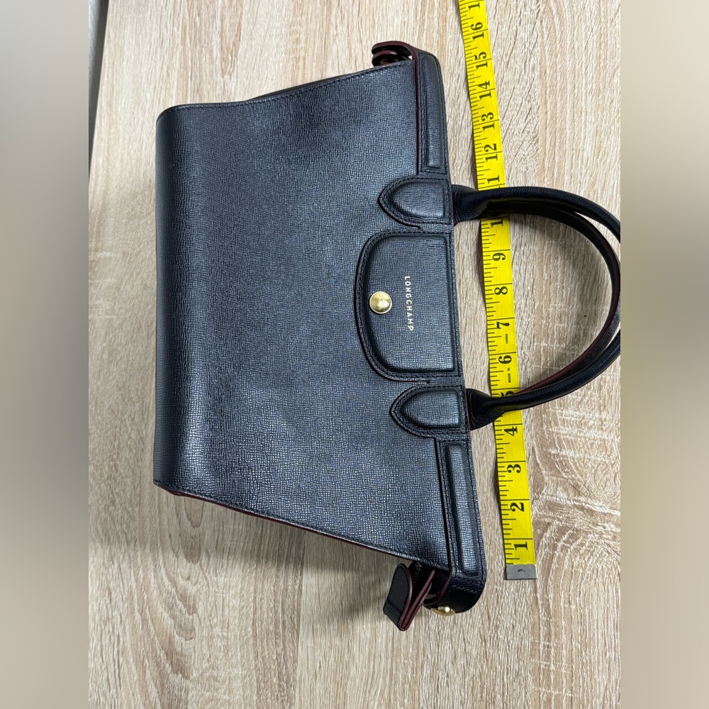 Longchamp Black Medium Satchel Bag - Picture 15 of 16